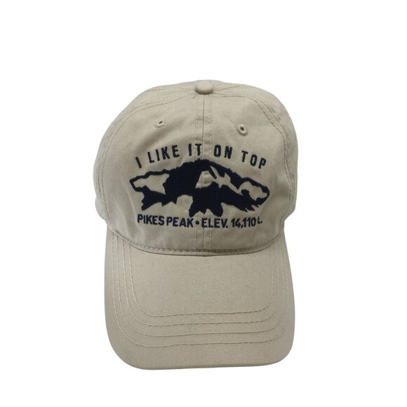 I like It On Top Beige Pikes Peak Baseball Cap Strapback Cotton Adult Noble Wear - Picture 1 of 7